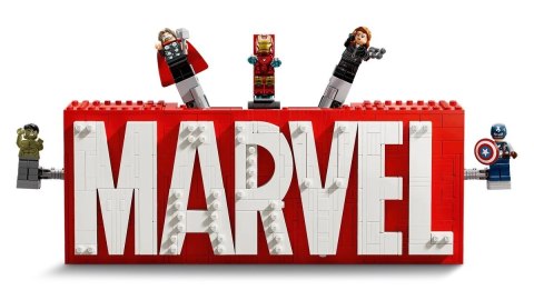 LEGO MARVEL SUPER HEROES 76313 Logo MARVEL z minifigurkami LEGO MARVEL SUPER HEROES 76313 Logo MARVEL z minifigurkami