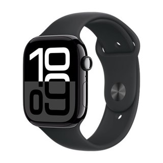 Zegarek Apple Watch Series 10 GPS 46mm Jet Black Aluminiowa koperta z paskiem sportowym S/M -