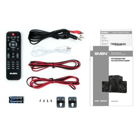 SVEN MS-2250 zestaw głośników 80 W Czarny 2.1 kan. SVEN MS-2250 zestaw głośników 80 W Czarny 2.1 kan.