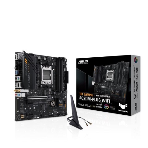 ASUS TUF GAMING A620M-PLUS WIFI AMD A620 Gniazdo AM5 micro ATX ASUS TUF GAMING A620M-PLUS WIFI AMD A620 Gniazdo AM5 micro ATX