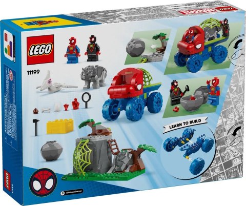 LEGO MARVEL SUPER HEROES 11199 Misja ratunkowa zespołu Spidey'ego w dinoterenówce LEGO MARVEL SUPER HEROES 11199 Misja ratunkowa zespołu Spidey'ego w dinoterenówce