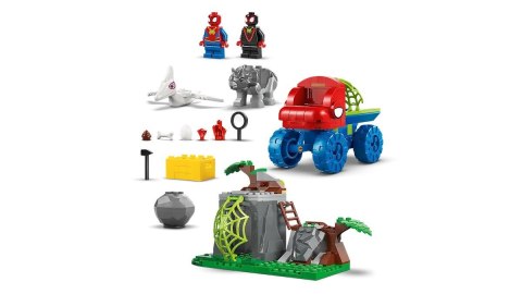 LEGO MARVEL SUPER HEROES 11199 Misja ratunkowa zespołu Spidey'ego w dinoterenówce LEGO MARVEL SUPER HEROES 11199 Misja ratunkowa zespołu Spidey'ego w dinoterenówce