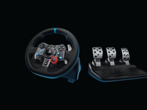 Logitech G G29 Kierownica + pedały Playstation 3,PlayStation 4 Analogowy USB 2.0 Czarny