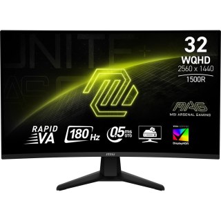 MSI MAG 32CQ6F monitor komputerowy 80 cm (31.5") 2560 x 1440 px Wide Quad HD Czarny