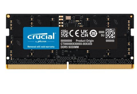 NB MEMORY 16GB DDR5-4800 SO/CT16G48C40S5 CRUCIAL NB MEMORY 16GB DDR5-4800 SO/CT16G48C40S5 CRUCIAL