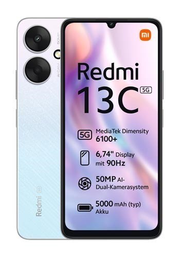 Xiaomi Redmi 13C 5G Dual Sim 4GB RAM 128GB - Silver