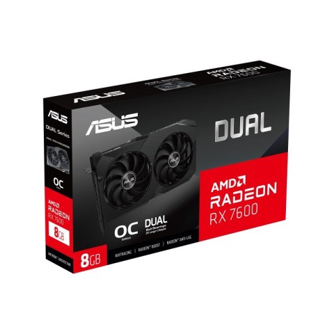 Karta Graficzna ASUS Dual -RX7600-O8G-V2 AMD Radeon RX 7600 8 GB GDDR6