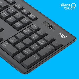 Zestaw LOGITECH MK295 920-009800 US Silent Wireless Combo USB QWERTY Amerykański międzynarodowy