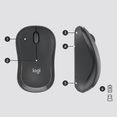 Zestaw LOGITECH MK295 920-009800 US Silent Wireless Combo USB QWERTY Amerykański międzynarodowy