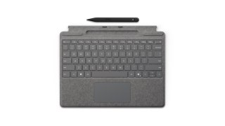 Klawiatura Surface Pro [DE/AT] Platin+ Slim Pen 2 z przyciskiem Copilot