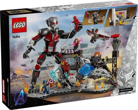LEGO MARVEL SUPER HEROES 76314 Kapitan Ameryka: Wojna bohaterów — bitwa LEGO MARVEL SUPER HEROES 76314 Kapitan Ameryka: Wojna bohaterów — bitwa