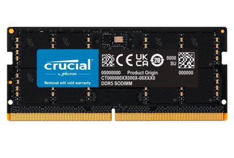 NB MEMORY 32GB DDR5-4800 SO/CT32G48C40S5 CRUCIAL NB MEMORY 32GB DDR5-4800 SO/CT32G48C40S5 CRUCIAL