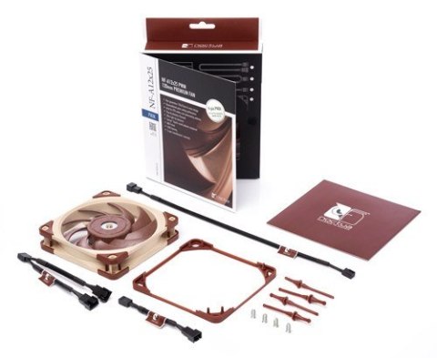 Noctua NF A12x25 5V PWM Obudowa komputera Wentylator 12 cm Beżowy, Czerwony