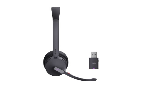 Yealink WH64 Hybrid Dual Teams Zestaw słuchawkowy Bezprzewodowy Opaska na głowę Biuro/centrum telefoniczne Micro-USB Bluetooth C