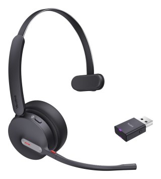 Yealink WH64 Hybrid Mono Teams Zestaw słuchawkowy Bezprzewodowy Opaska na głowę Biuro/centrum telefoniczne Micro-USB Bluetooth C