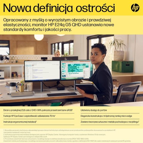 HP Monitor E24q G5 QHD HP Monitor E24q G5 QHD