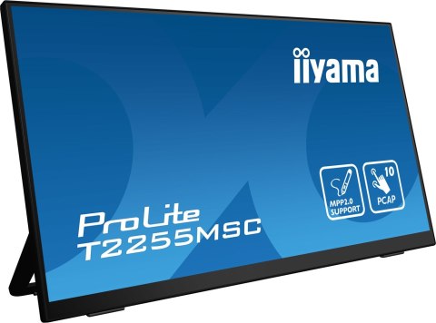 IIYAMA T2255MSC-B1 21.5inch IPS monitor Full HD PCAP 10P Touch Flat Bezel Free Glass HDMI DP 400cd/m2 USB Hub 2x 3.0 Speakers Bo