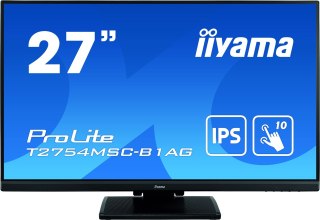 Iiyama ProLite T2754MSC-B1AG monitor komputerowy 68,6 cm (27") 1920 x 1080 px Full HD LED Ekran dotykowy Przeznaczony dla wielu 