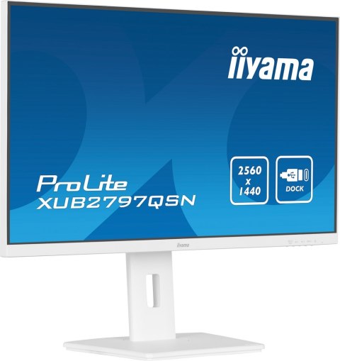 Iiyama ProLite XUB2797QSN-W1 monitor komputerowy 68,6 cm (27") 2560 x 1440 px Wide Quad HD LED Biały