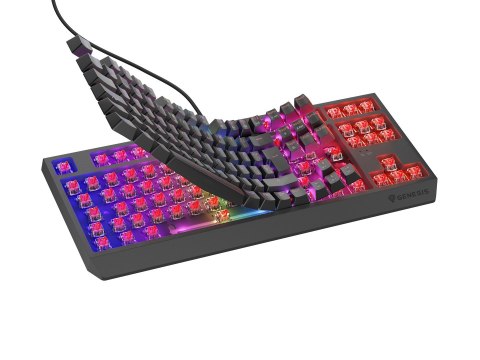 GENESIS Thor 230 TKL klawiatura Gaming USB QWERTY Hiszpański Czarny