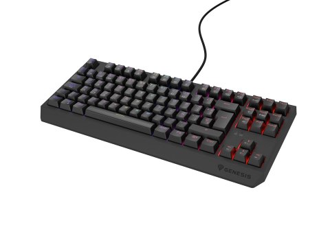 GENESIS Thor 230 TKL klawiatura Gaming USB QWERTY Hiszpański Czarny