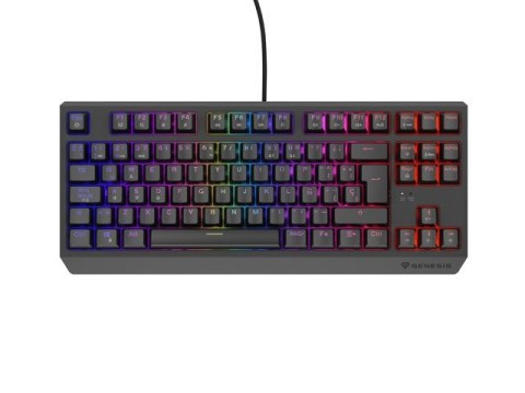 GENESIS Thor 230 TKL klawiatura Gaming USB QWERTY Hiszpański Czarny