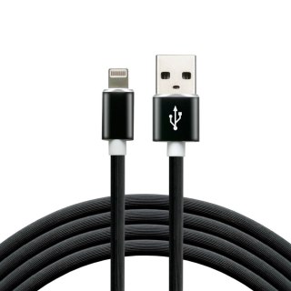 Kabel zasilający everActive CBS-1IB (USB - Lightning ; 1m; kolor czarny)