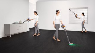 Dyson V15 Detect Fluffy 2-in-1 stick vacuum Bateria Suchy Bez worka Niebieski, Nikiel