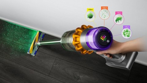 Dyson V15 Detect Fluffy 2-in-1 stick vacuum Bateria Suchy Bez worka Niebieski, Nikiel Dyson V15 Detect Fluffy 2-in-1 stick vacuum Bateria Suchy Bez worka Niebieski, Nikiel