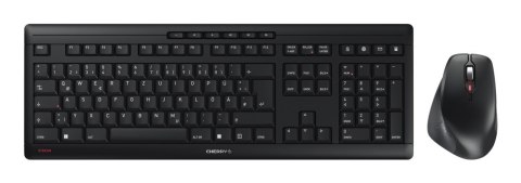 CHERRY JD-8550DE-2 klawiatura Dołączona myszka Dom/Biuro RF Wireless QWERTZ Niemiecki Czarny