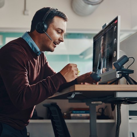 POLY Voyager Focus 2 Microsoft Teams Certified USB-A Headset Przewodowy i Bezprzewodowy Opaska na głowę Biuro/centrum telefonicz