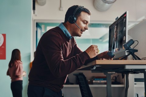 POLY Voyager Focus 2 Microsoft Teams Certified USB-A Headset Przewodowy i Bezprzewodowy Opaska na głowę Biuro/centrum telefonicz