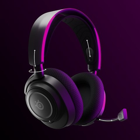 Steelseries Arctis Nova 7 Zestaw słuchawkowy Bezprzewodowy Opaska na głowę Gaming USB Type-C Bluetooth Czarny Steelseries Arctis Nova 7 Zestaw słuchawkowy Bezprzewodowy Opaska na głowę Gaming USB Type-C Bluetooth Czarny