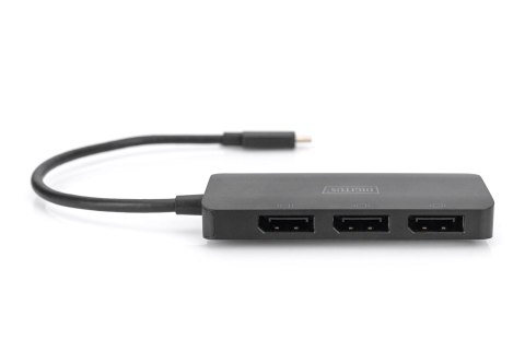 Hub/Koncentrator 3-portowy USB Typ C/3x DisplayPort 4K/60Hz HDR HDCP 2.2 MST