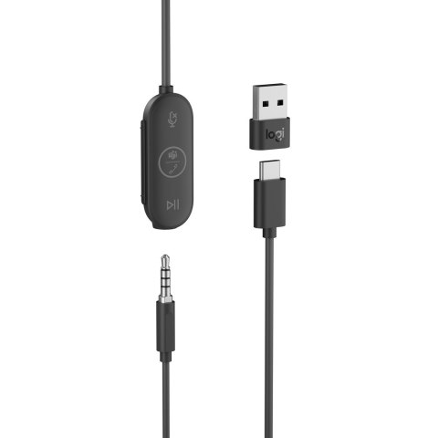 LOGI ZONE WIRED EARBUDS TEAMS -/GRAPHITE - EMEA