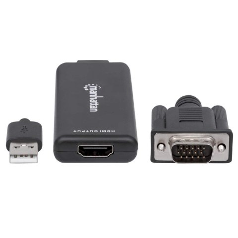 Adapter HDMI na VGA D-sub 15 pin, HDMI, M/F 1,8m