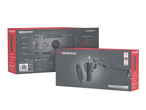 GENESIS Radium 300 XLR Czarny Mikrofon studyjny GENESIS Radium 300 XLR Czarny Mikrofon studyjny