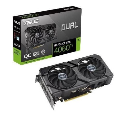 ASUS Dual -RTX4060TI-O16G-EVO NVIDIA GeForce RTX 4060 Ti 16 GB GDDR6