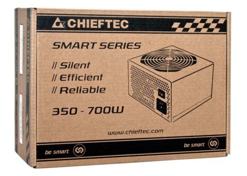 Chieftec Smart GPS-500A8 moduł zasilaczy 500 W 20+4 pin ATX ATX Czarny