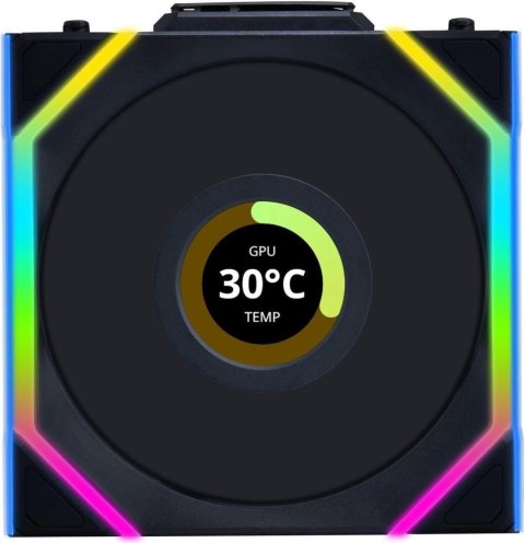 Lian Li UNI FAN SL Wireless LCD 120 Obudowa komputera Wentylator 12 cm Czarny 1 szt.