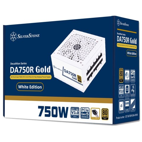 Silverstone DA750R Gold moduł zasilaczy 750 W 24-pin ATX ATX Biały