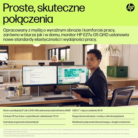HP Monitor E27uG5 QHD USB-C HP Monitor E27uG5 QHD USB-C