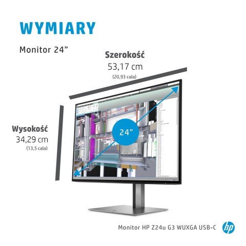 HP Z24u G3 - LED monitor - 24"