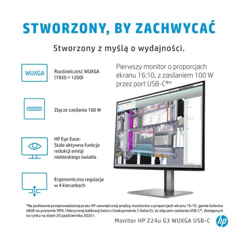 HP Z24u G3 - LED monitor - 24"