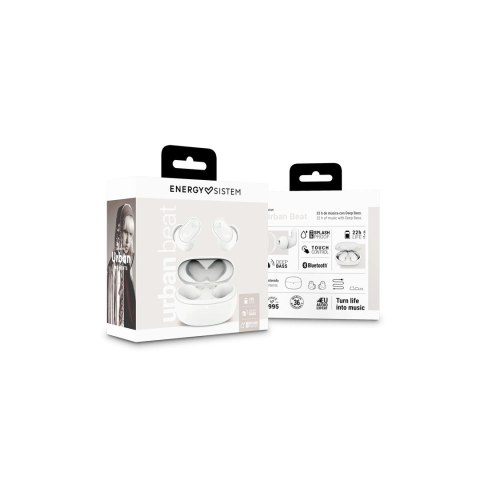 Energy Sistem Urban Beat Zestaw słuchawkowy True Wireless Stereo (TWS) Douszny Połączenia/muzyka USB Type-C Bluetooth Biały