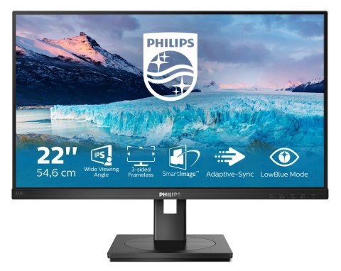 Philips S Line 222S1AE/00 monitor komputerowy 54,6 cm (21.5") 1920 x 1080 px Full HD LCD Czarny