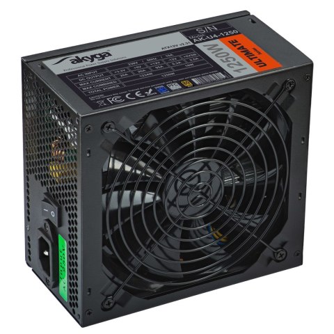 Akyga AK-U4-1250 moduł zasilaczy 1250 W 24-pin ATX ATX Czarny