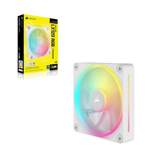 Corsair iCUE LINK LX120 RGB Obudowa komputera Wentylator 12 cm Biały 1 szt.