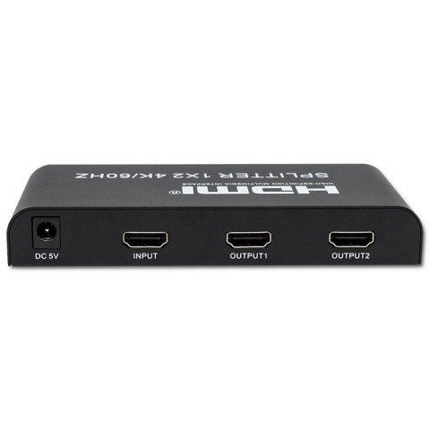 Qoltec 51797 Aktywny rozdzielacz Splitter 2 x HDMI 4K x 2K | 6Gb/s | 60Hz