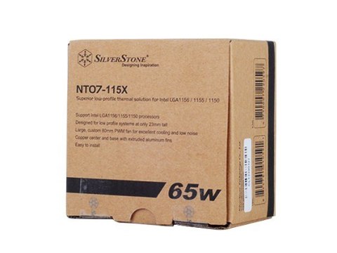 Silverstone SST-NT07-115X system chłodzenia komputerów Chipset Chlodnica/wentylator 8 cm Czarny, Metaliczny